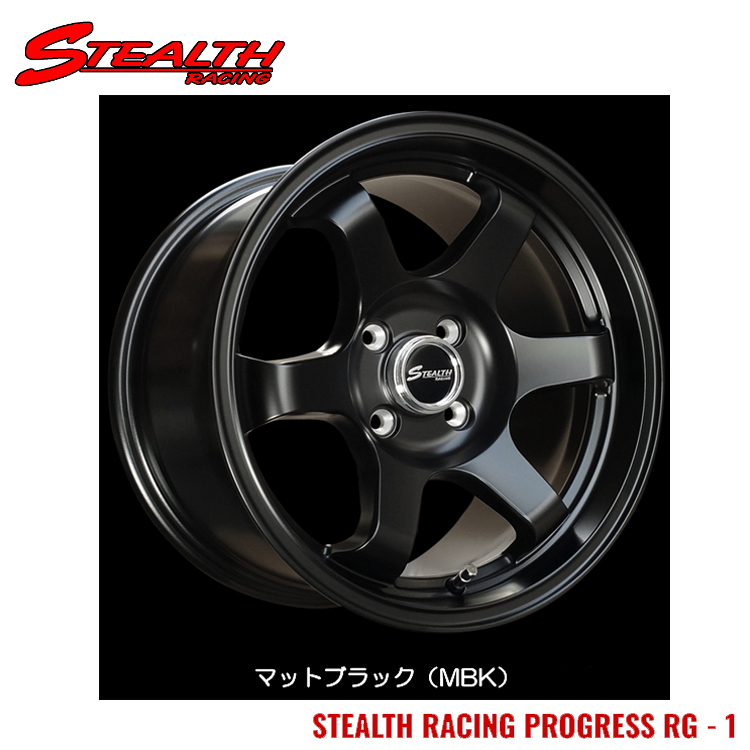 送料無料 トラストジャパン Trust Japan STEALTH RACING PROGLESS RG-1 6.5J-15 +38 4H-100 (15インチ) 4H100 6.5J+38【4本セット 新品】拍卖