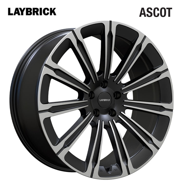 送料無料 レイブリック LAYBRICK ASCOT 9.5J-22 +42 5H-120 (22インチ) 5H120 9.5J+42【4本セット 新品】拍卖