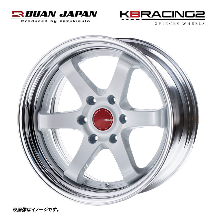 送料無料 舞杏 BUAN JAPAN KBRACING 2 ステップリム 11.5J-18 +31~27 6H-139.7 (18インチ) 6H139.7 11.5J+31~27【4本セット 新品】拍卖