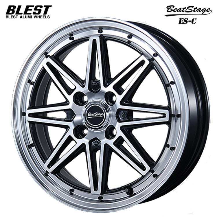 送料無料 ブレスト BLEST BeatStage ES-C 4B-12 +43 4H-100 (12インチ) 4H100 4B+43【1本単品 新品】拍卖