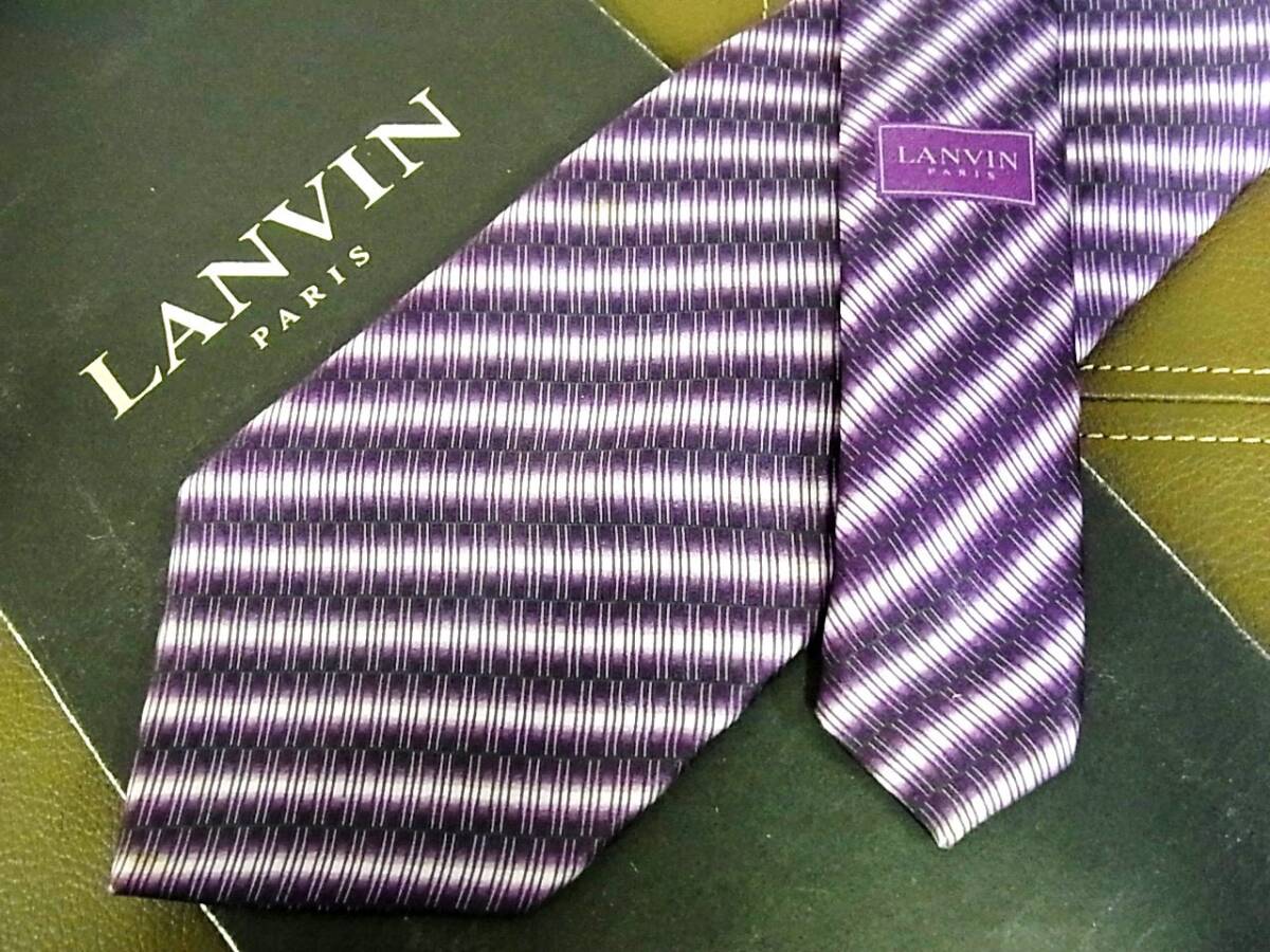 ●5-3522●在庫処分SALE●ランバン【LANVIN】【ストライプ 柄】ネクタイ拍卖