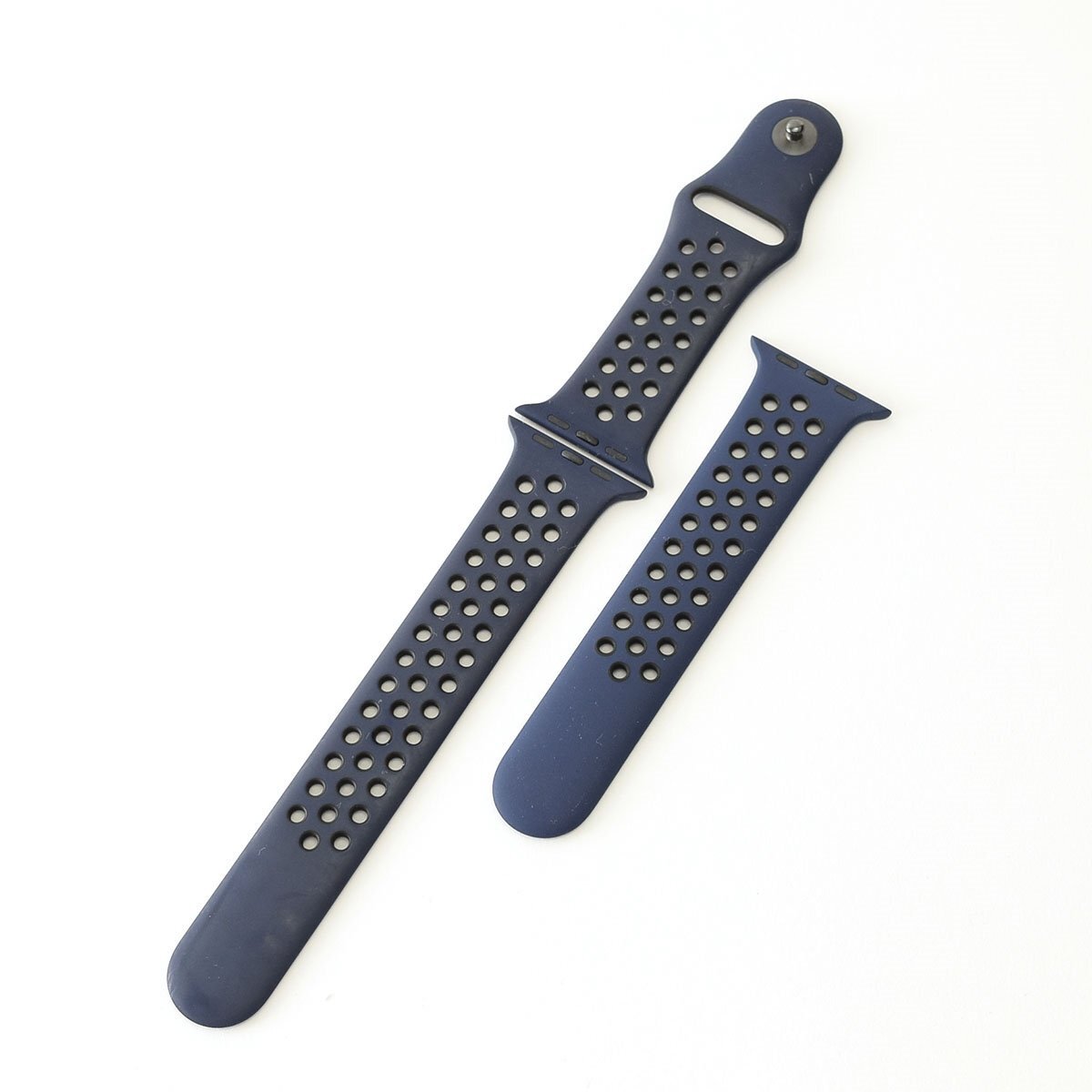 ▽529746 【美品】Apple純正 Applewatch Nike スポーツバンド Sport Band Obsidian Black 42mm MQ2X2FE/A拍卖