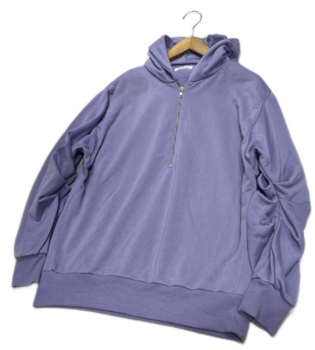 OLIVE des OLIVE★オリーブ デ オリーブ★ハーフジップ スウェット パーカー 長袖/濃ラベンダー系拍卖