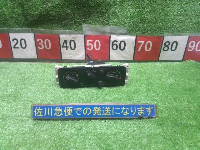 スズキ ジムニー クロスアドベンチャー 9型 JB23W エアコンスイッチ マニュアル 動作OK ワイヤー欠品 傷・汚れ有り 現状販売 中古拍卖