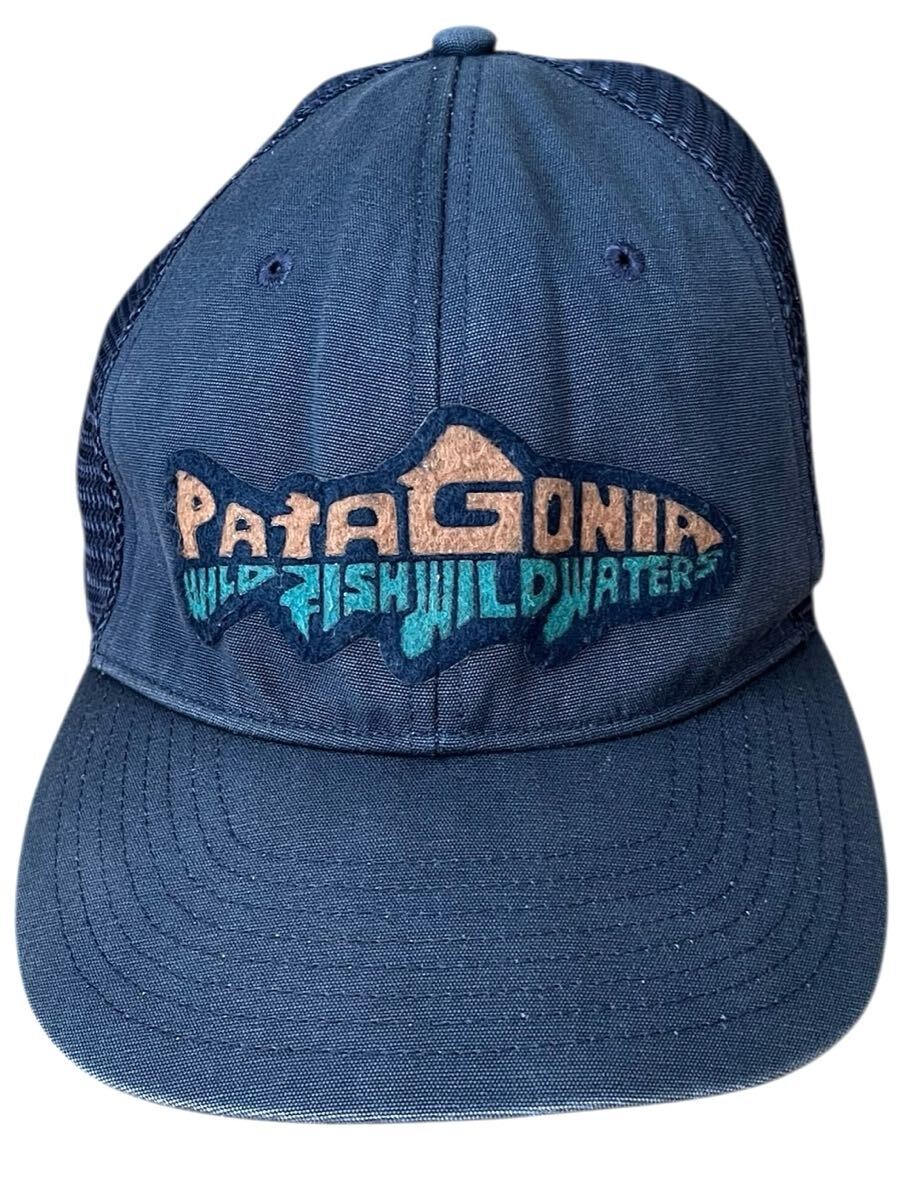 ★★★2023年製 patagonia パタゴニア 魚柄 WILD FISH WILD WATERS トラッカーキャップ 38356 SP23 NEWI 紺ネイビー★★★拍卖