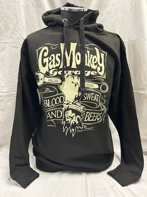 Gas Monkey garage ガスモンキーガレージ レンチラベルエピック フーディー パーカー 長袖 XLサイズ ブラック ハーレー チョッパー拍卖