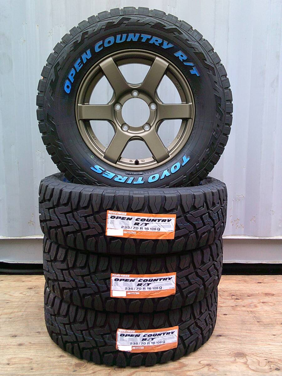 CST ZERO1 HYPER J6&TOYOオープンカントリーR/T☆235/70R16☆新品セット☆ゴツゴツタイヤ☆ホワイトレター☆ジムニーJA22 JB23 JB64等Hm拍卖