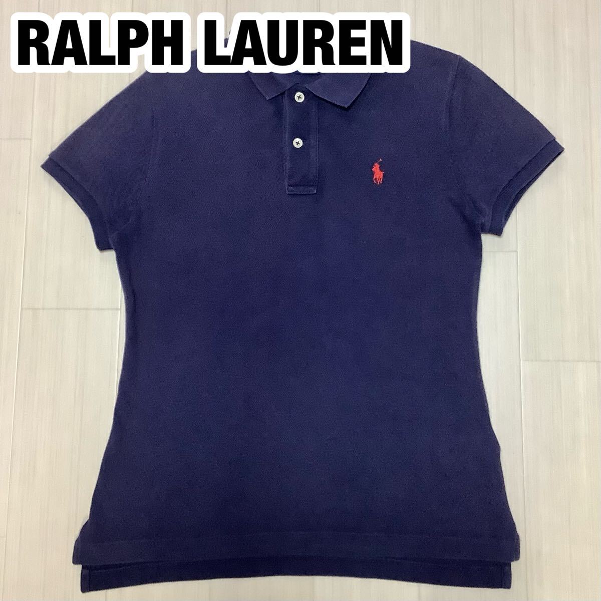 POLO RALPH LAUREN ポロ ラルフローレン 半袖ポロシャツ S ネイビー 刺繍ポニー拍卖
