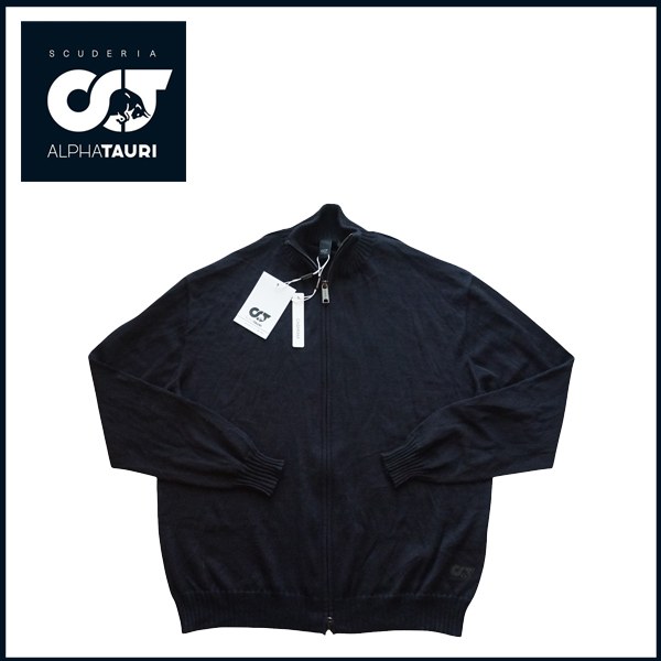 《アルファタウリ・ホンダ F1 支給品 カシミヤ×COOLMAX ニットジャケット 新品 》高級ニット L 定価68,000円相当 角田裕毅拍卖