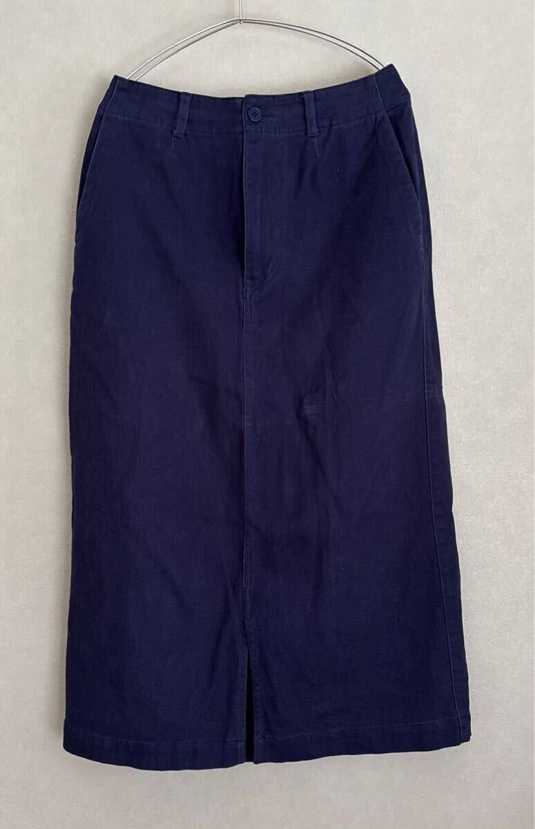 studio CLIP スタジオクリップ ロング タイト スカート sizeL ネイビー拍卖