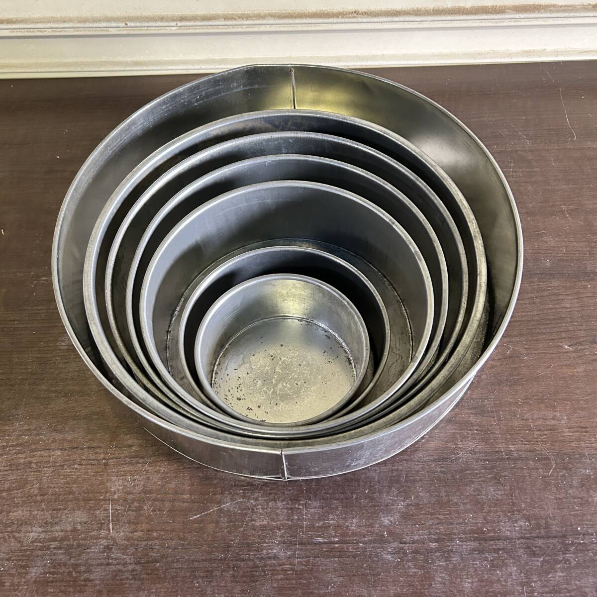 CE264★製菓★ デコ缶 シフォンケーキ 丸型 ケーキ型 7個 調理小物 店舗用 調理器具 業務用 319拍卖