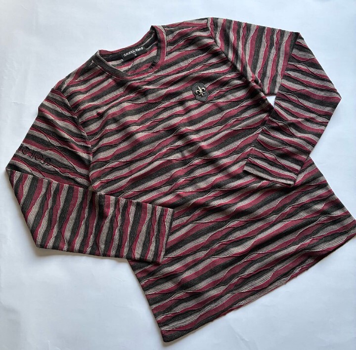 【新品・未使用】ビーアンビション タグ付き 丸首 長袖Tシャツ T59102R-M BeAmbition クロムハーツ風 拍卖