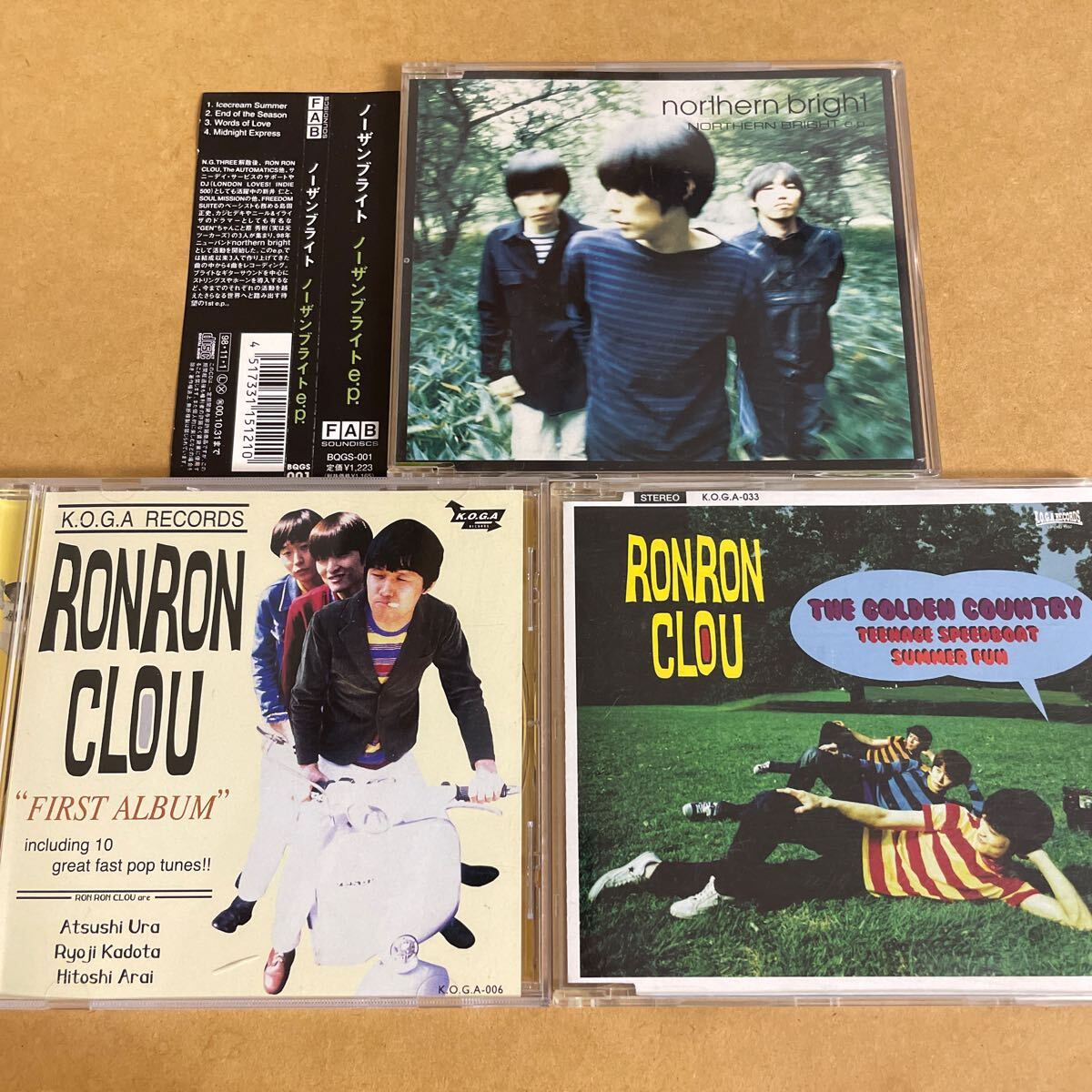 3枚RON RON CLOU/FIRST ALBUM+THE GOLDEN COUNTRY+northern bright/ノーザンブライトe.p.新井仁 浦敦AUTOMATICS島田正史SOUL MISSION原秀樹拍卖