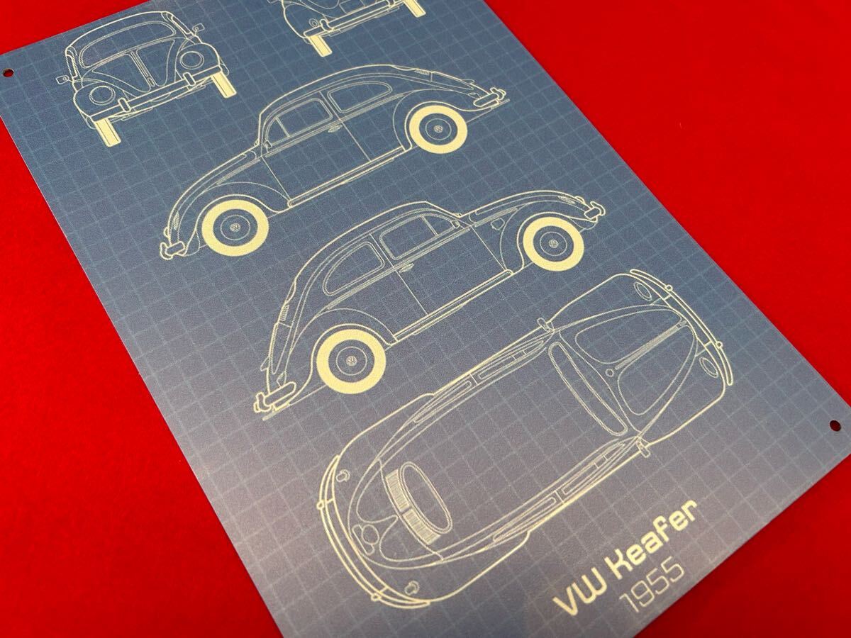 空冷VW 空冷ビートル ディーラースタイル メタルプレート ガレージ 看板 サイン (検索 空冷ワーゲン ヤナセ 梁瀬 EMPI オーバル VW BUG拍卖