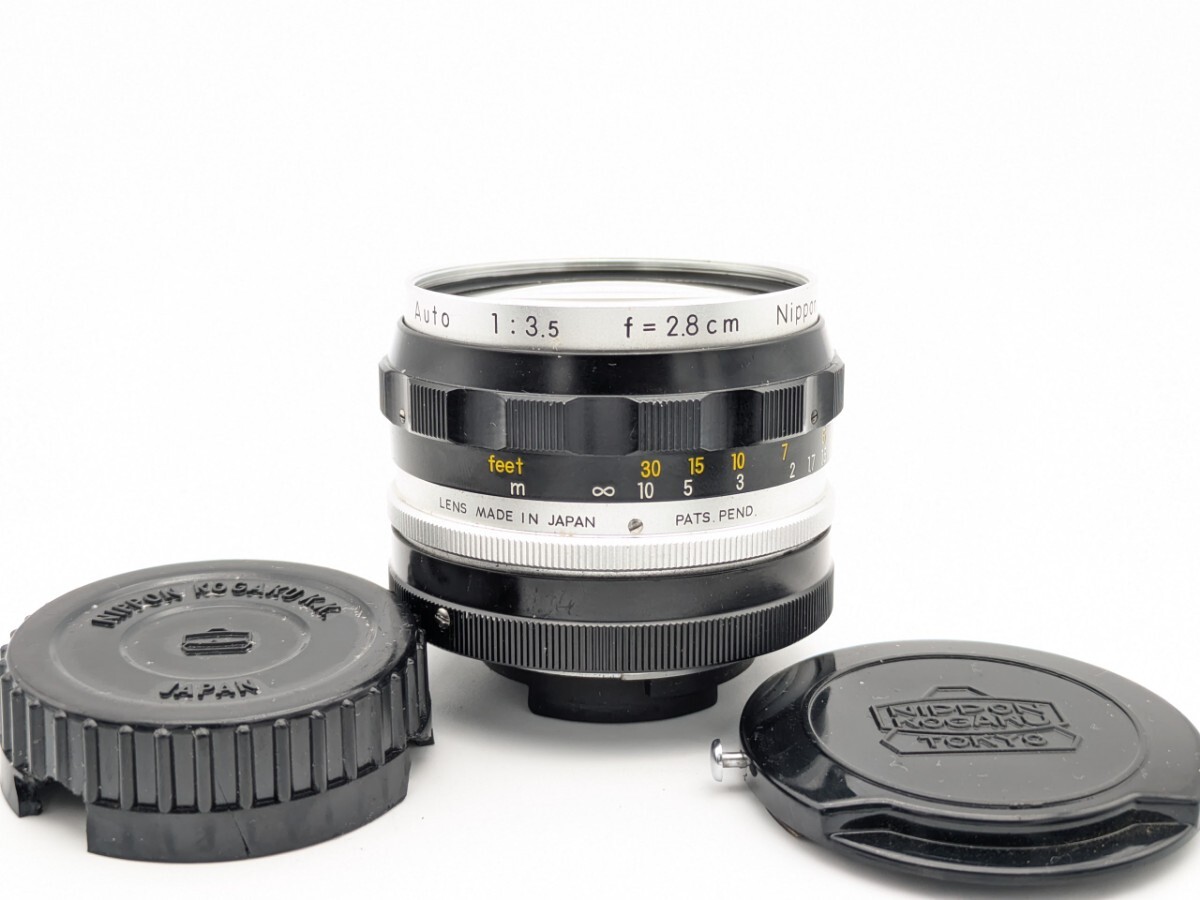 希少!超美品!初期型NIKKOR-H Auto 28mm F3.5 PATS.PEND.入り拍卖