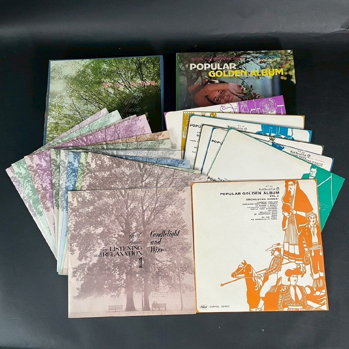 SW0510-6-3 ポピュラー ゴールデン アルバム 憩いとムードの音楽集 LP レコード まとめ ダイナミック ピアノ あなたと夜と音楽と 100サイズ拍卖