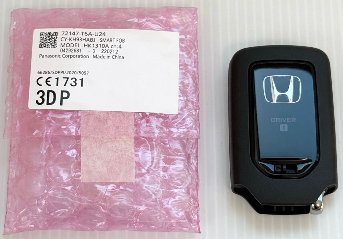No.2 新品 未使用品 純正 HONDA ホンダ 4ボタン T6A-U24 両側スライド スマートキー キーレス CY-KH93HABJ拍卖