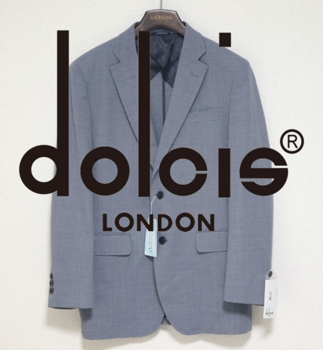 40,700円新品タグ付き【dolcis LONDON ドルシス】英国 クールウール混 テーラードジャケット BL v7011拍卖