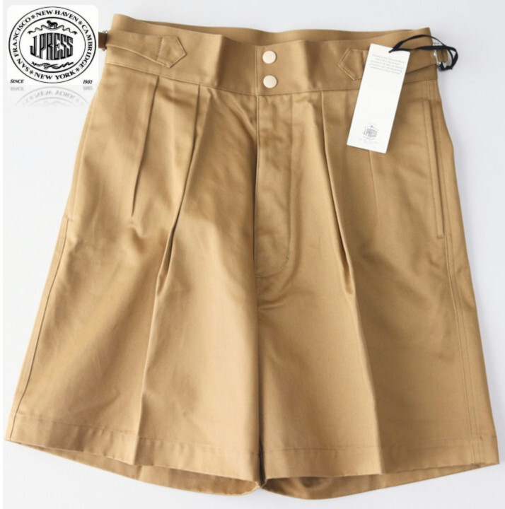17,600円新品タグ付き【J.PRESS ジェイプレス】尾錠付き ショートパンツ 30(w76) v6892拍卖