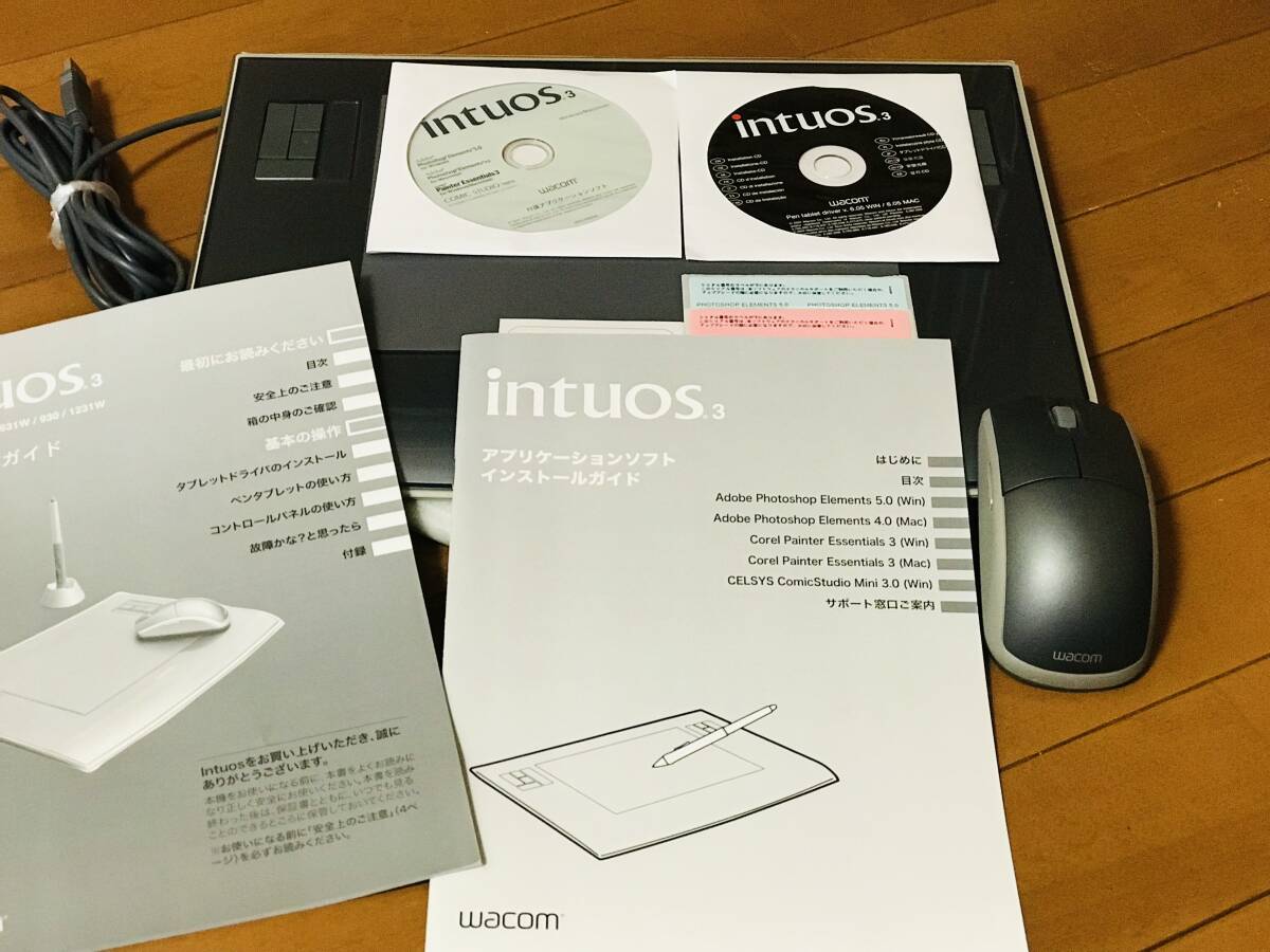 ★WACOM インティオ3Inuos3★GraphicsTablet PTZ630 Photoshop element4.0 5.0 付き★拍卖