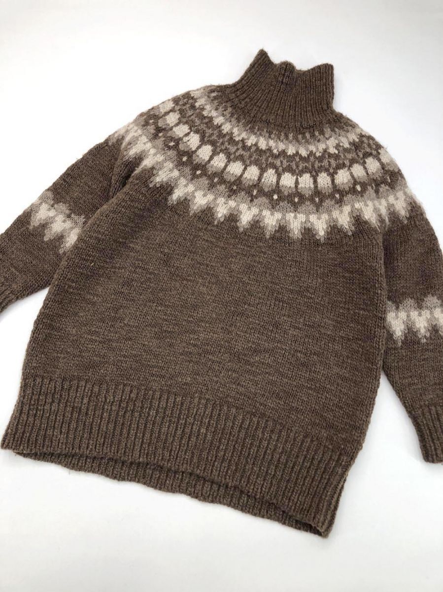 BATONAR バトナー 長袖 タートルネック ニット セーター size1/茶 ◆■◎拍卖