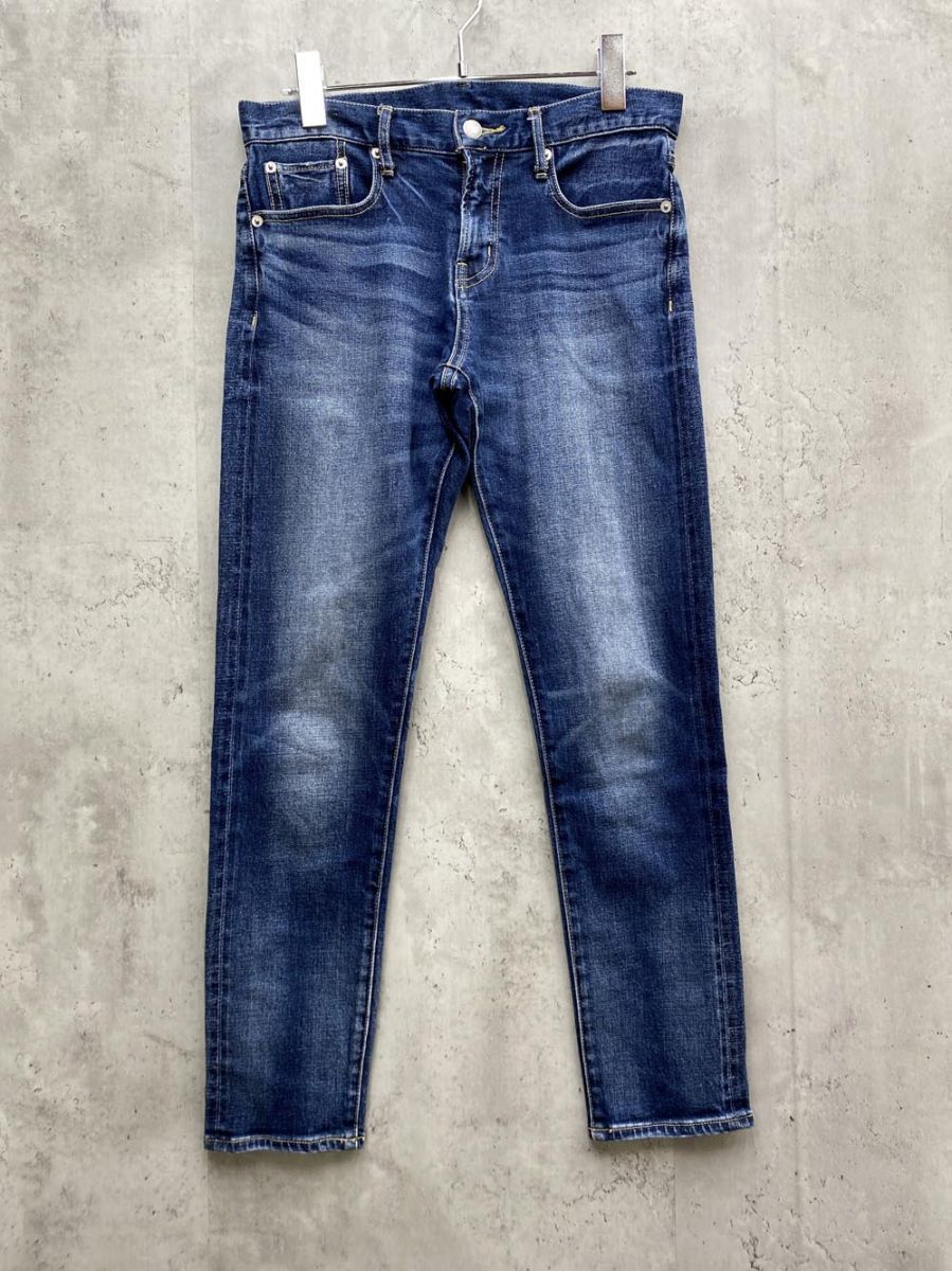 ゆうパケットOK SHIPS シップス 313-10-0257 スリム テーパード デニムパンツ sizeS/青 ■■拍卖