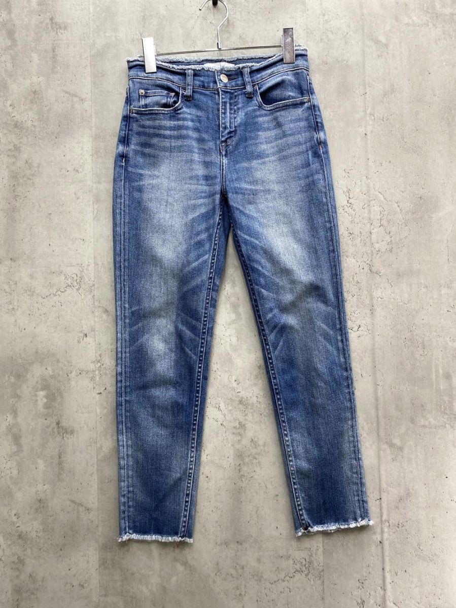 ゆうパケットOK Healthy DENIM ヘルシーデニム ソルト フリンジテーパード HL58527 デニムパンツ size21/青 ■■拍卖