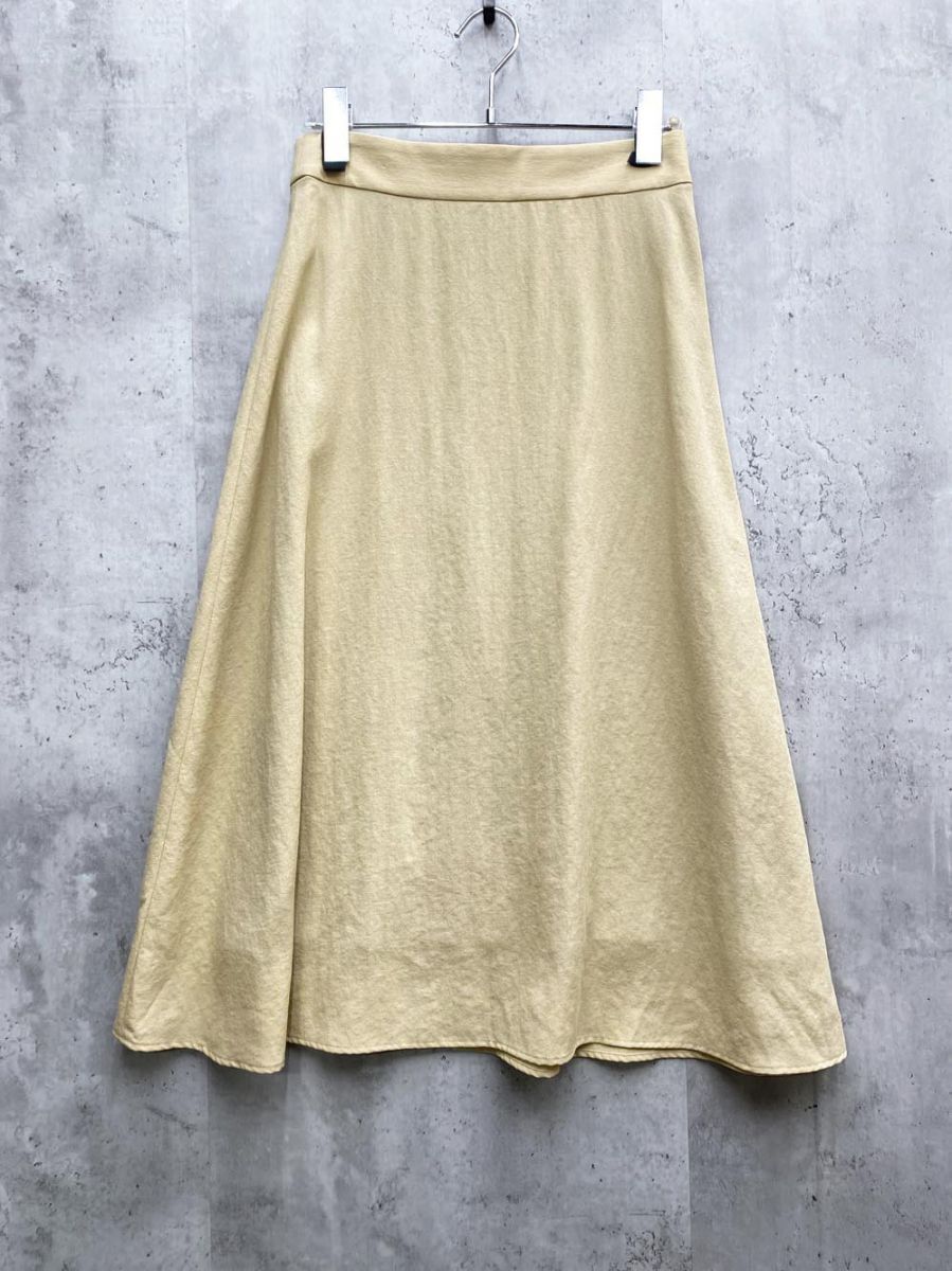 ゆうパケットOK BEAUTY & YOUTH ビューティ&ユース ユナイテッドアローズ カラーフレアスカート sizeS/ベージュ ■◇拍卖