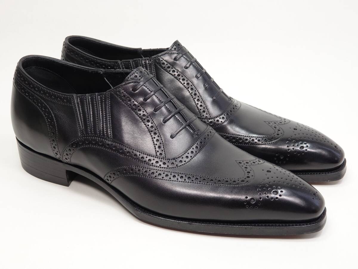 026 / 0521 超超超レア!! おすすめ!! 試着程度 ガジアーノ&ガーリング ギルバート GILBERT ブラック カーフ 6E #DECO拍卖