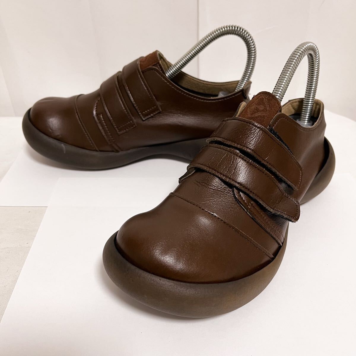 和728★ Regetta Canoe リゲッタカヌー ベルクロ シューズ カジュアル 日本製 S ブラウン レディース拍卖