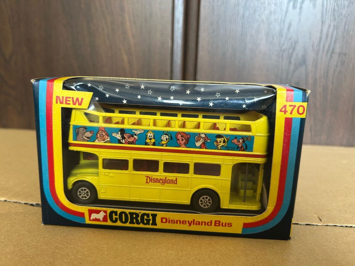 CORGI Disneyland bus コーギー ロンドンバス ミニカー アサヒ玩具 イギリス製 ミニチュアカー ミッキー プルート ドナルド ピノキオ拍卖