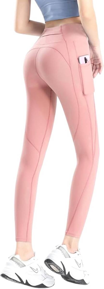 未開封 着圧 フィット レギンス レディース ヨガパンツ スパッツ スポーツレギンス ポケット付き ランニング ジム ヨガ ダイエット拍卖