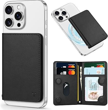 未開封 スマホ カードケース 磁気吸着 6枚カード収納 カードウォレット 財布 iPhone 16 15 14 13 12 ブラック拍卖