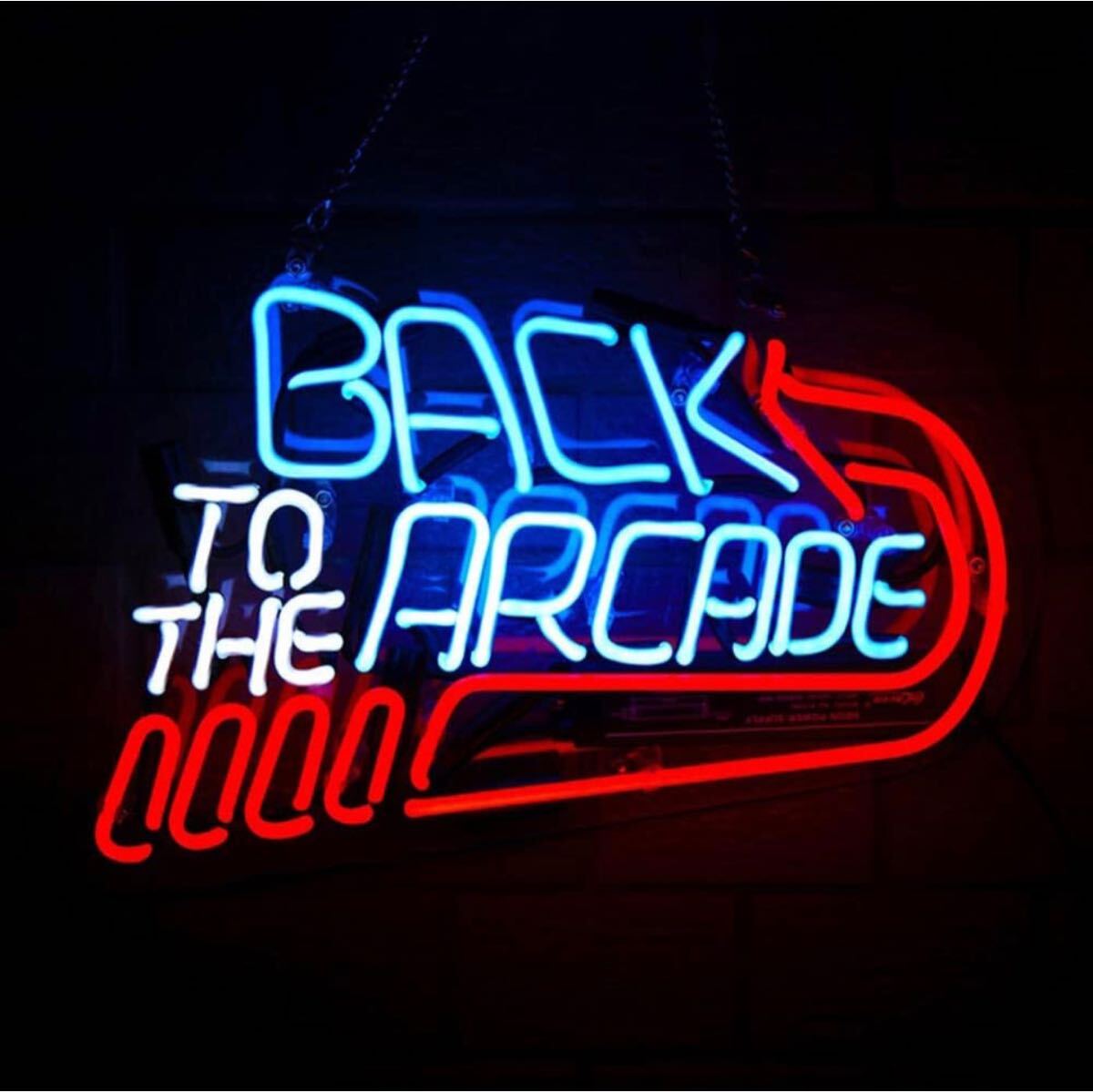 オリジナル BACK TO THE ARCADE ネオンサイン LED ネオン管 看板 インテリア 看板拍卖