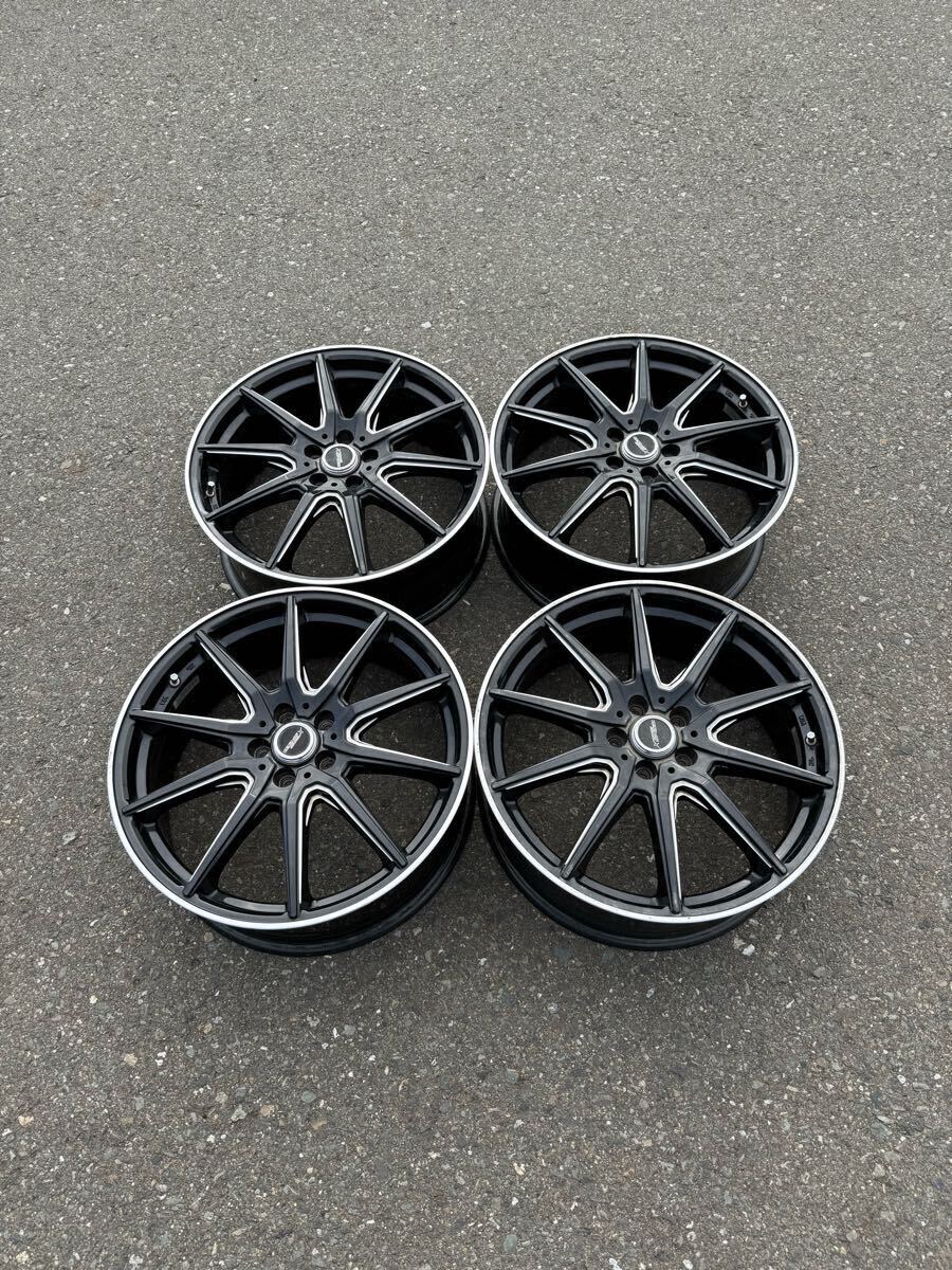 X CROSS SPEED 18インチ 7J 5穴PCD 100 オフセット+50 中古アルミホイール4本セット拍卖