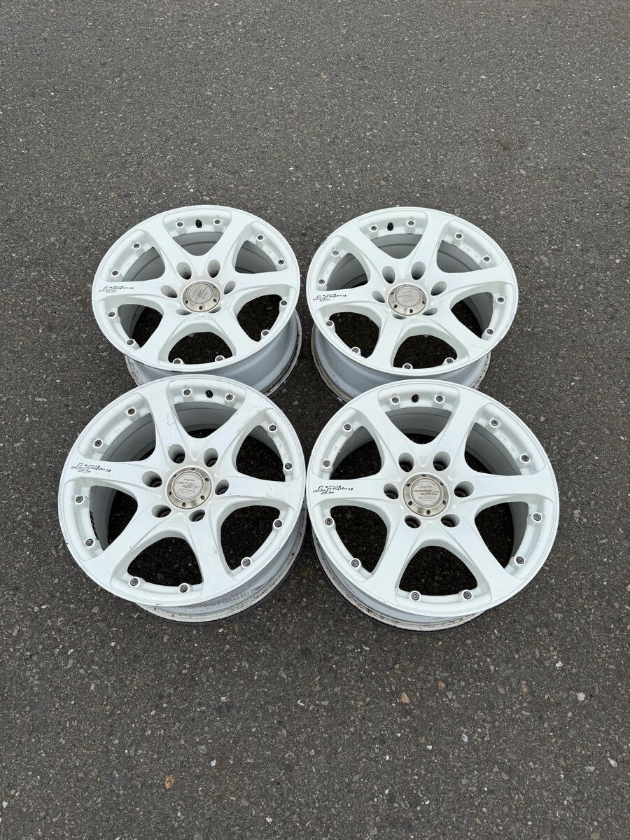 Baja Spec Deerfield 17インチ 8J 6穴 PCD139.7オフセット+25 中古アルミホイール4本セット 拍卖