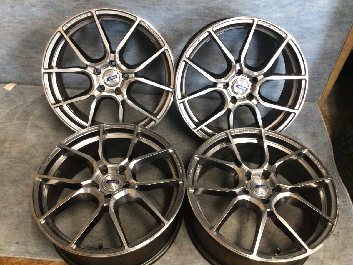 RAYS GramLights AZURE 57ANA 19インチ7.5J PCD 114.3/5H アルミホイール4本セット拍卖