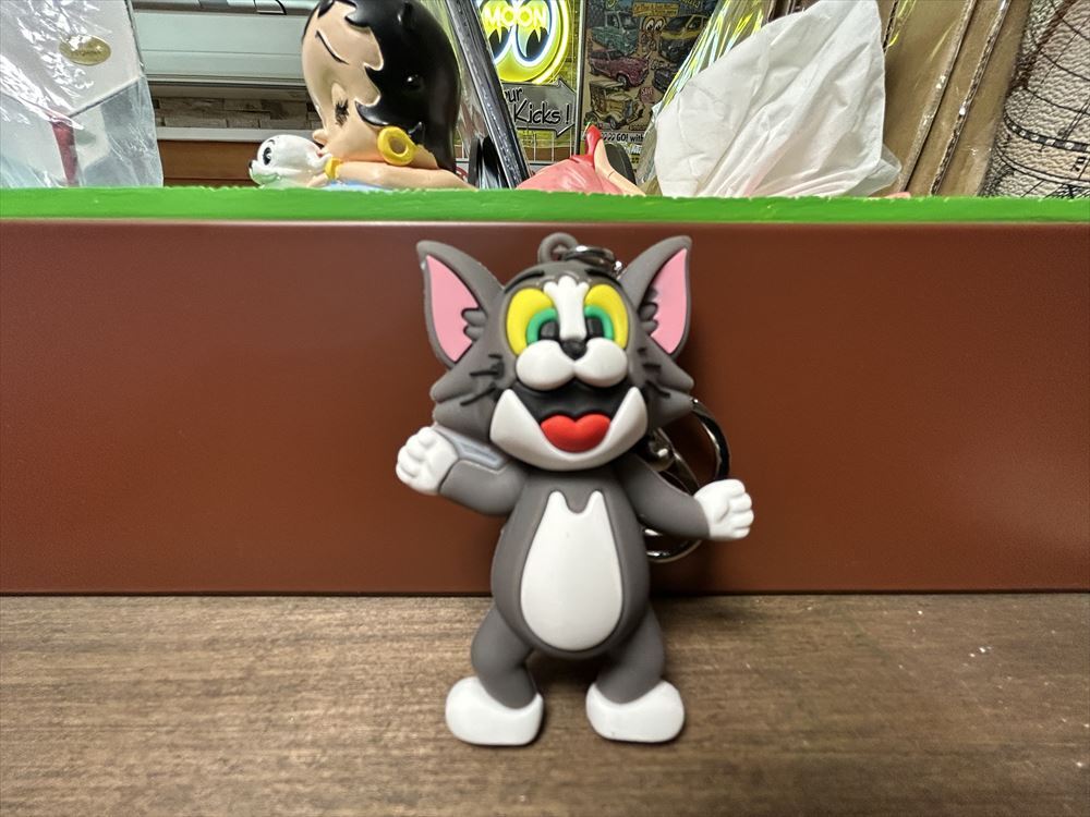 トムとジェリー (TOM)立体3D ラバー キーホルダー キーチェーン拍卖