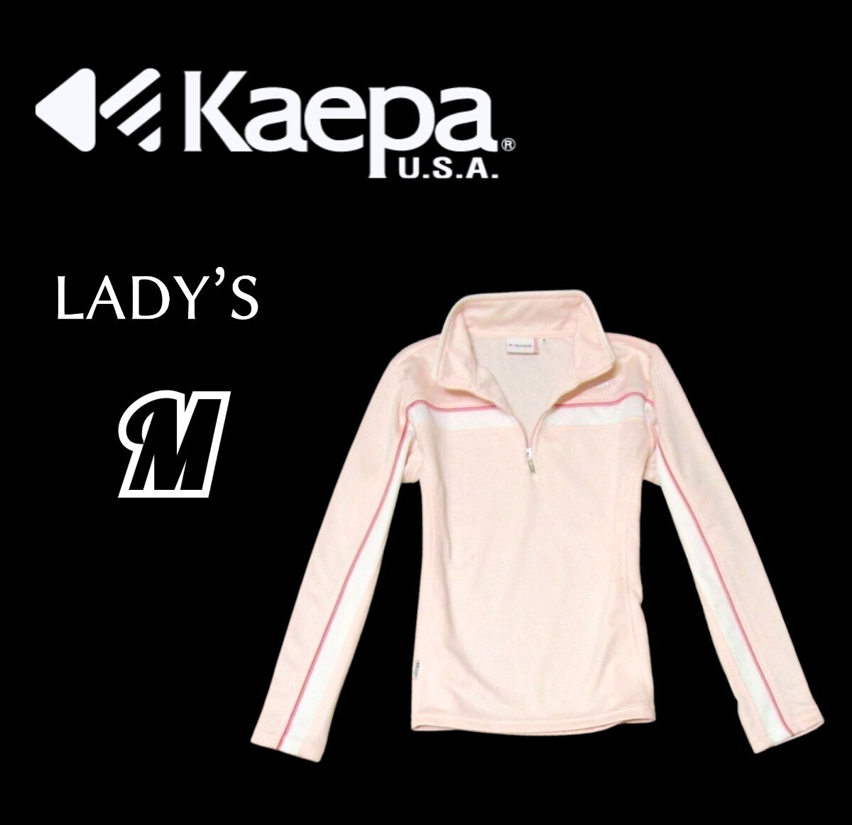 送料込み レディースM◇Kaepa◇長袖プラクティスシャツ 薄pink拍卖