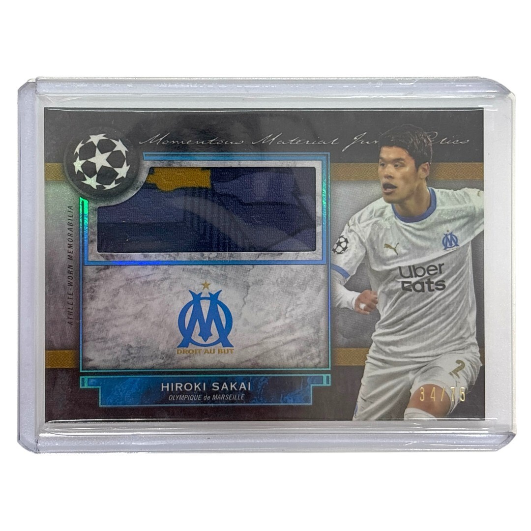 TOPPS サッカーカード MUSEUM COLLECTION HIROKI SAKAI OLYMPIQUE DE MARSEILLE 34/75 #MMJR-HS 中古 IT1拍卖