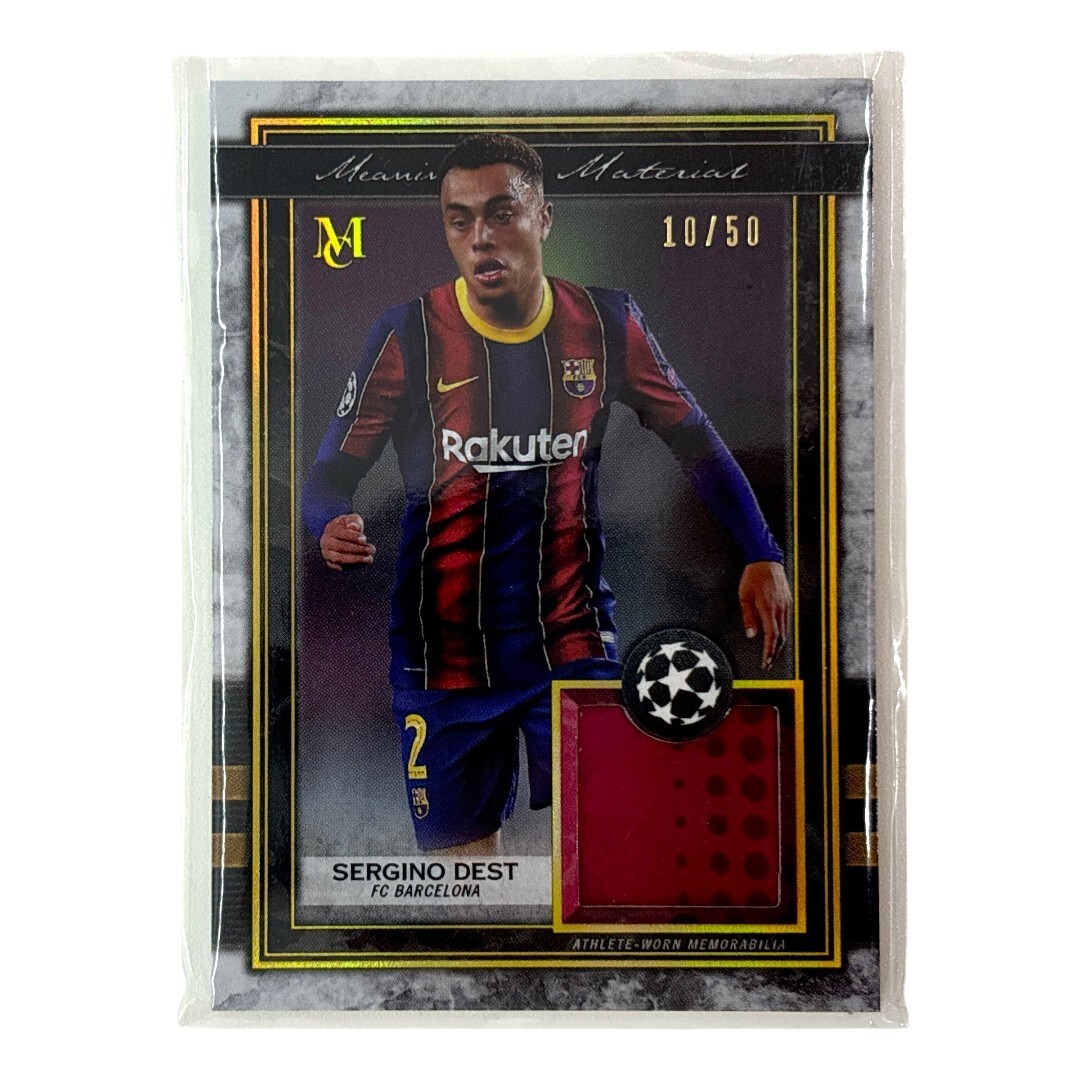 TOPPS サッカーカード MUSEUM COLLECTION SERGINO DEST BARCELONA 10/50 #MMR-SD 中古 IT1拍卖
