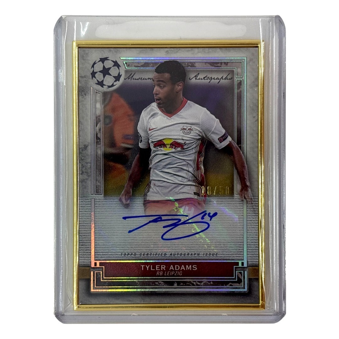 TOPPS サッカーカード MUSEUM COLLECTION TYLER ADAMS LEIPZIG 18/50 #FA-TA 中古 IT1拍卖