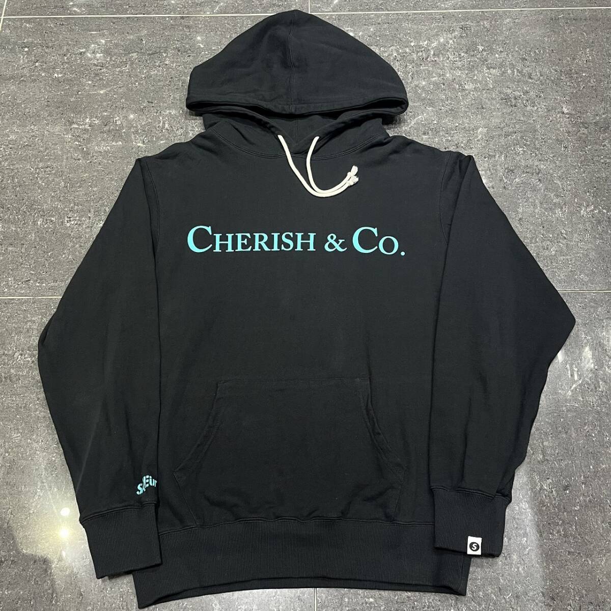 SAPEur CHERISH&CO HOODIE Mサイズ サプール ロゴフーディー パーカー拍卖