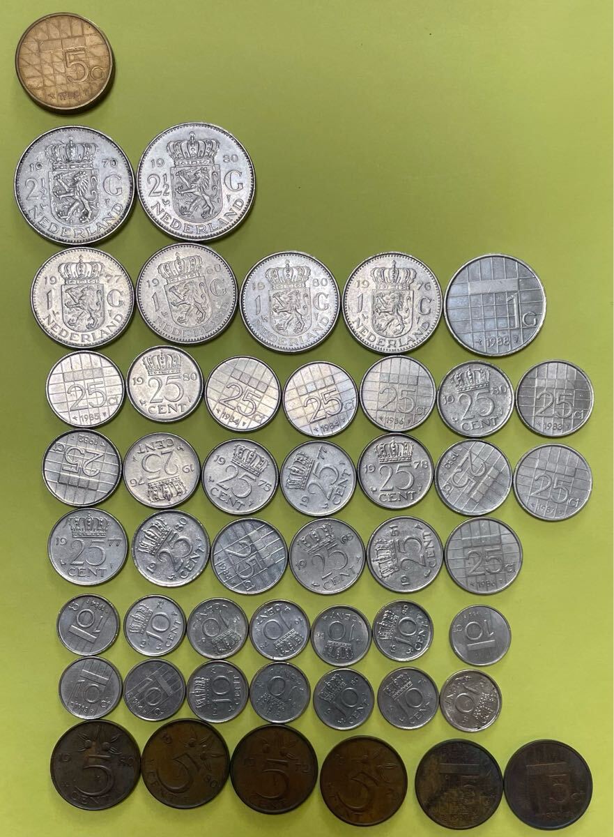 オランダ旧硬貨48枚セット 外国貨幣,海外コイン拍卖