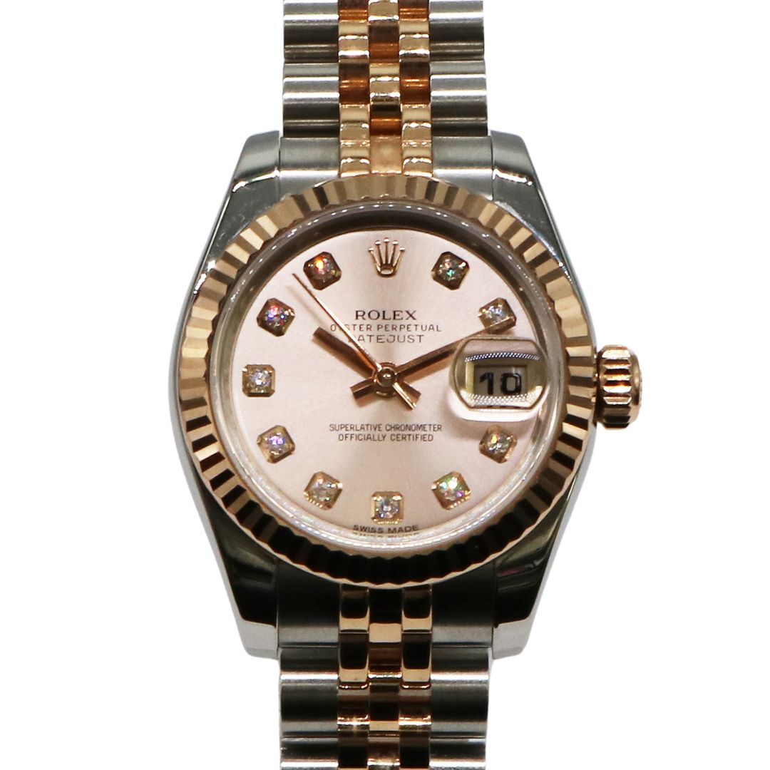 ※松尾様取り置き※【SALE限定価格】ROLEX【ロレックス】デイトジャスト 26 179171G/G番 ピンク/10Pダイヤモンド 【USED】(AK-31105)拍卖