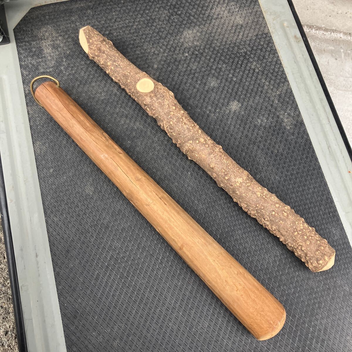 すり棒 桑 2本セット 古道具 ビンテージ ヴィンテージ すり鉢 大型 柄 調理器具拍卖