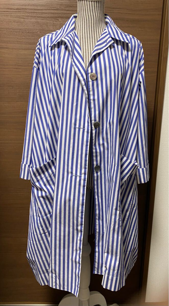 日本製☆ISPANO☆ストライプシャツコート拍卖