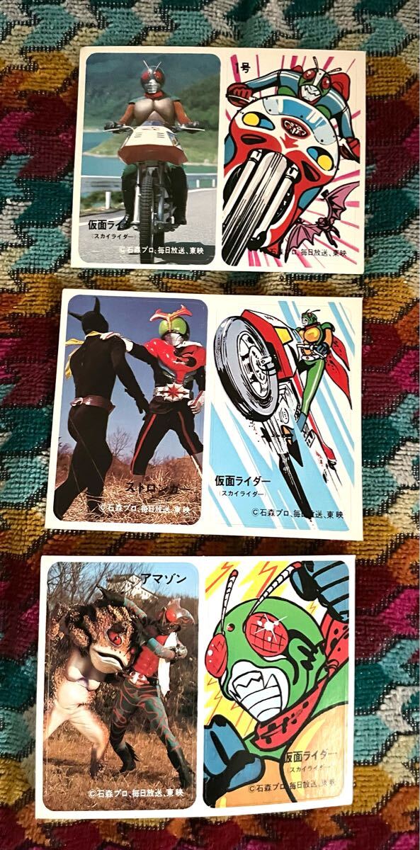 仮面ライダー シール 3種セット拍卖