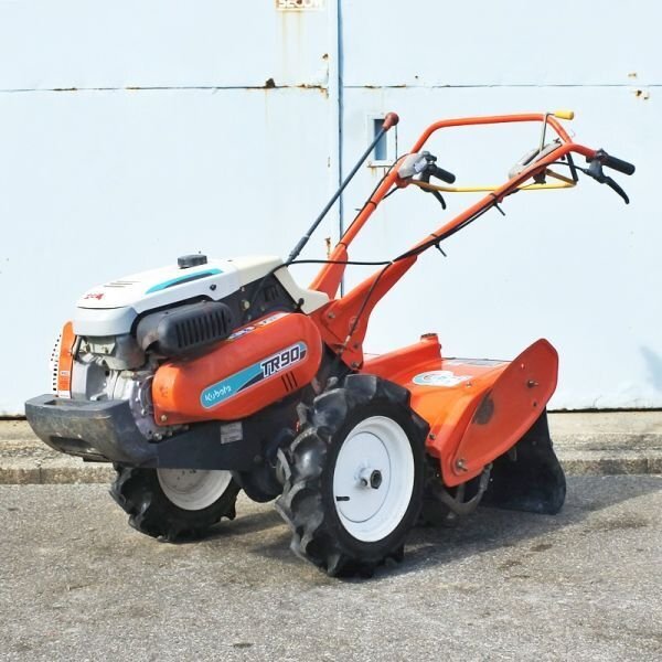 【富山】クボタ 管理機 TR90 土の進 作業幅約600㎜ 6.8馬力 前進/後進 家庭菜園 耕うん機 耕運機 ガソリン 畑 KUBOTA 倉庫内保管 中古拍卖
