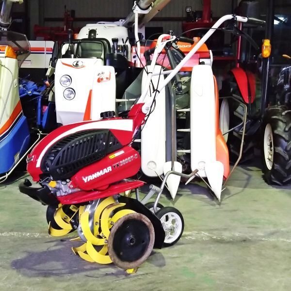 【富山】ヤンマー 管理機 YK300QT-B 美品 作業幅約540㎜ 3馬力 正逆転 ミニ耕うん機 歩行型 耕運機 ガソリン YANMAR 抵抗棒 倉庫保管 中古拍卖